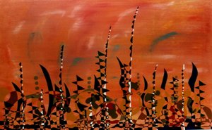 1989. De lange mars/The long walk. Oil on canvas. 80x110 cm. ntk/nfs.