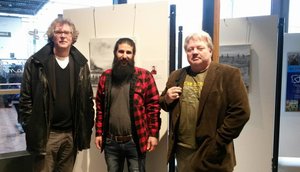 2016. Bespreking  "Over the wall" expo, met Tamer Maklad en Jacob Bos.